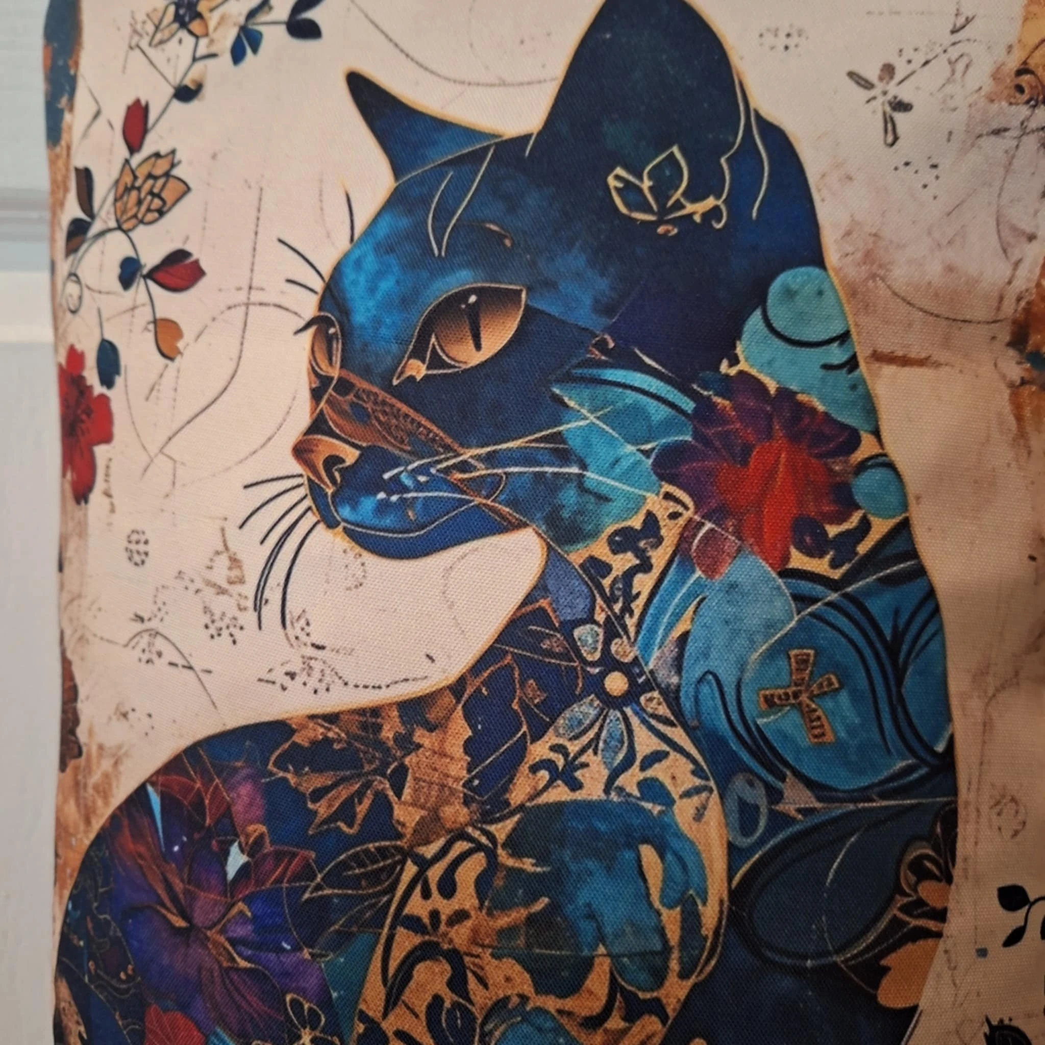 Set van 3 tassen “Chat Chic” – Kattenelegantie in trio – photo 11